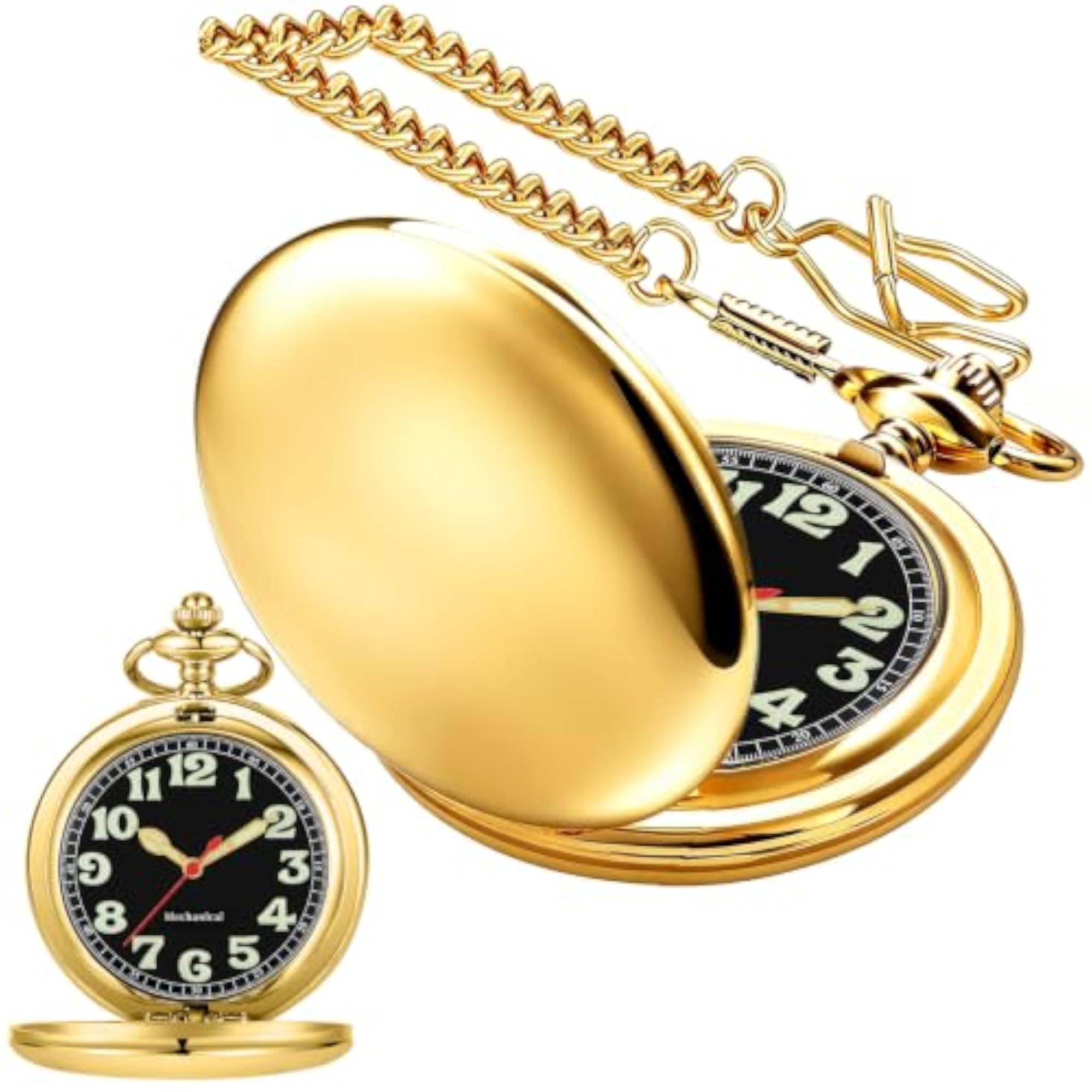 Men's Hand Wind Mechanical Pocket Watch