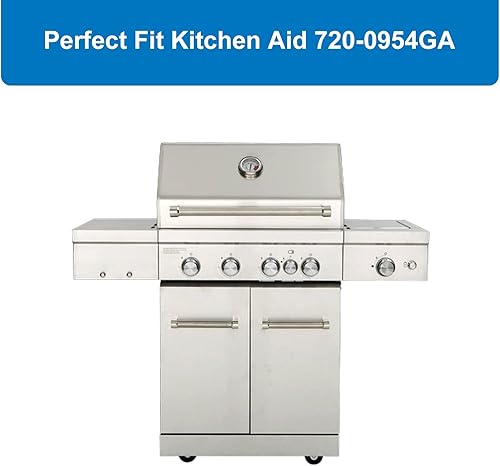 Vista 5 de Uniflasy Pieza de repuesto para parrilla Kitchenaid 720-0954 720-0954GA 720-0733A 720-0745B, piezas de parrilla de 4 quemadores Kitchen Aid, Fit