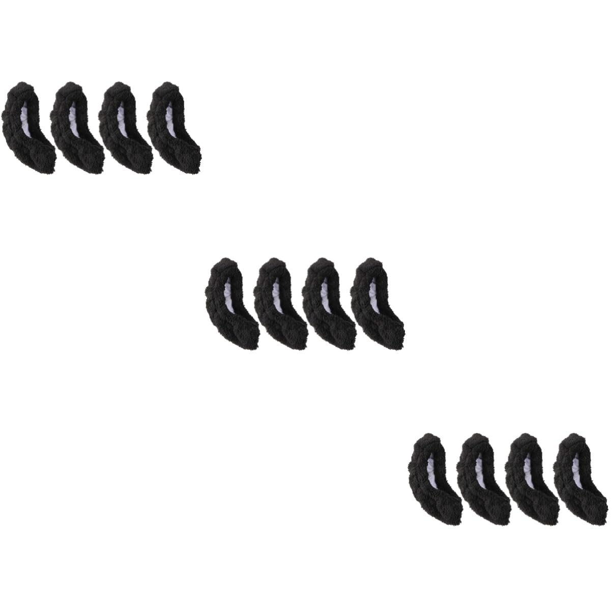 BESPORTBLE 6paires Couvre-Lames Élastiques pour Garçon Fille Protection Absorbante pour Patins à Glace Et Hockey Noir