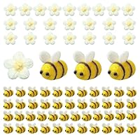 Decorazioni Api In Feltro E Fiori - 36 Pezzi Per Fai Da Te - Foto 5