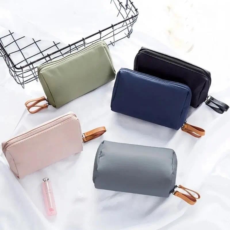 borsa per trucchi Piccola borsa for il trucco da borsa, portatile, impermeabile, for cosmetici, da viaggio, for donne e ragazze, articoli essenziali da viaggio uomo(Navy)