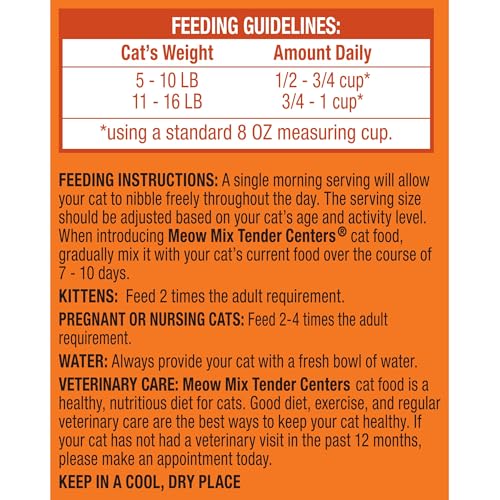 Image of Meow Mix Tender Centers, Salmon & White Meat Chicken Flavors, 4 Bags