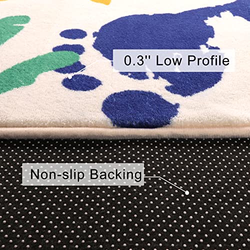 Staruia Handprints And Footprints Large Kids Rug 5'X7' thumb #4