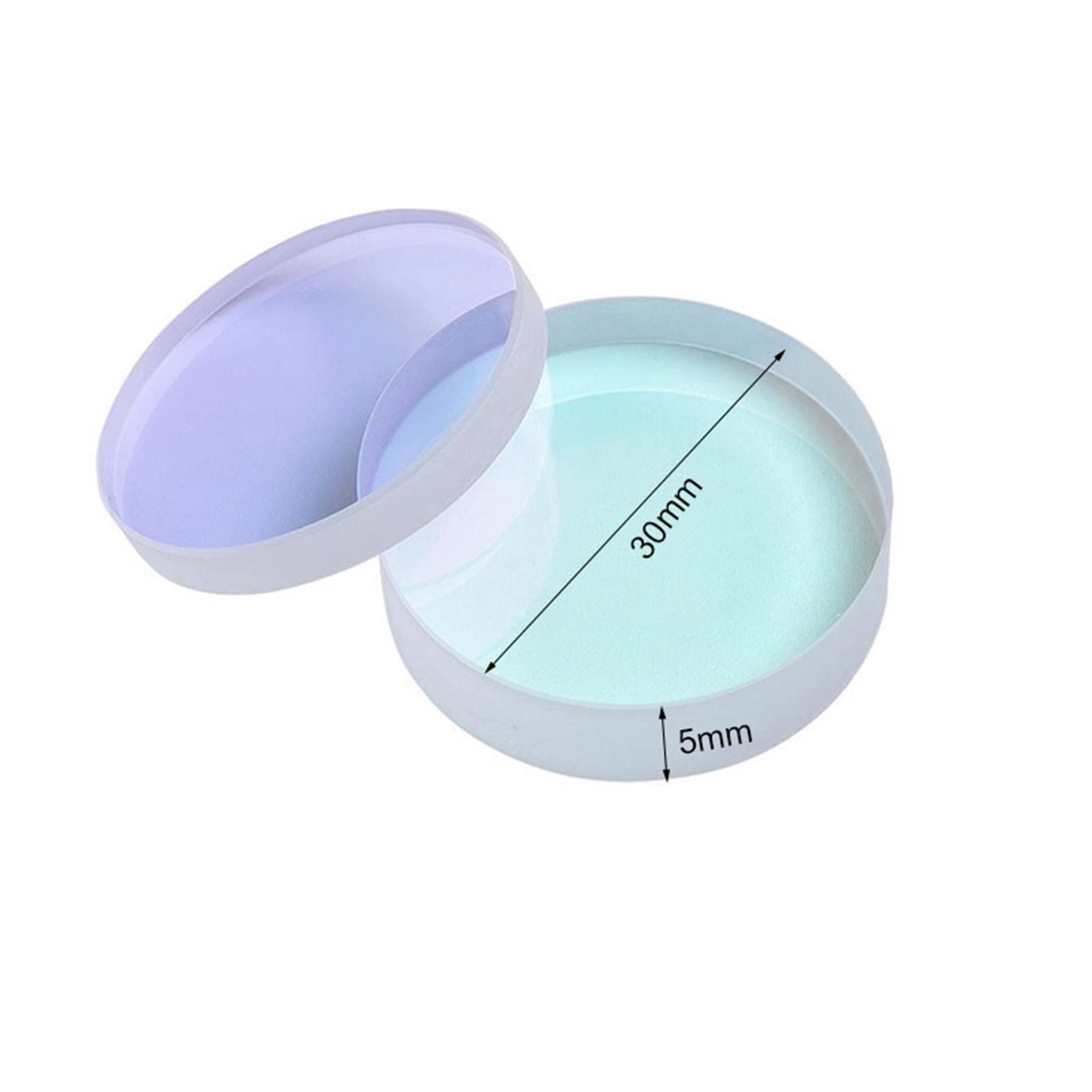 5pcs Laser Protection Lenses 30x5mm Protective Windows 1064nm JGS1 Optical Silica for Fiber Laser Cutting Machine(30x5 (Original)-5pcs)
