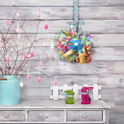 Guirlande de lapin de Pâques suspendue et accessoires décoratifs artificiels - 6