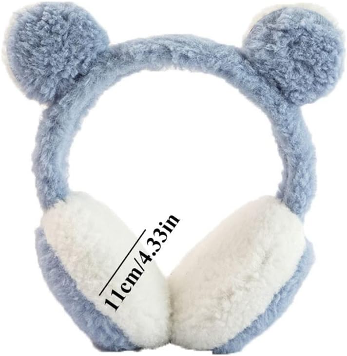 Soft Plush Ear Warmer Winter Warm Earmuffs For Women Men Solid Color Earflap Outdoor Cold Protection Ear-Muffs Cover