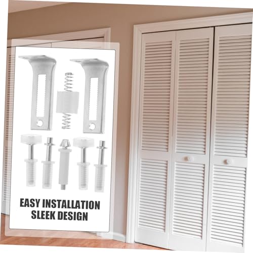 Kit de herrajes Holibanna para puertas bifold de clóset con pivotes, fácil de instalar miniatura 5