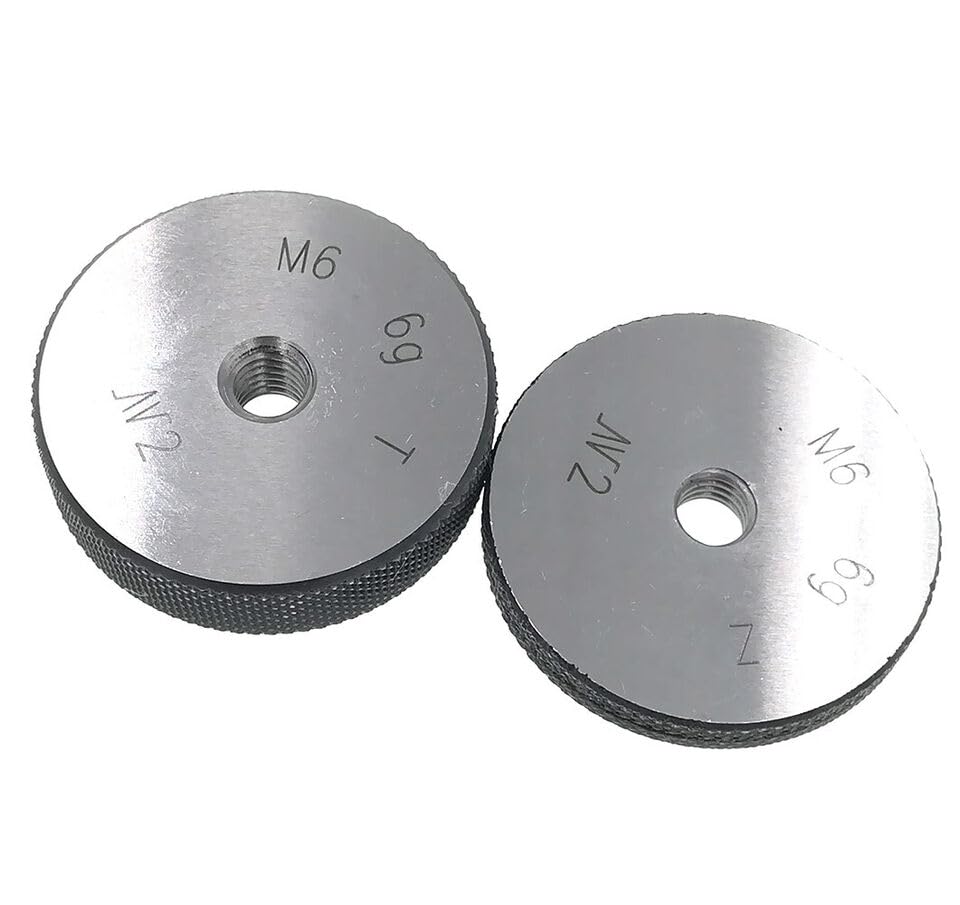 ISO Metric Thread Ring Gage M6 X 1.0 6g Threaded Ring Gauges GO and NOGO M6X1