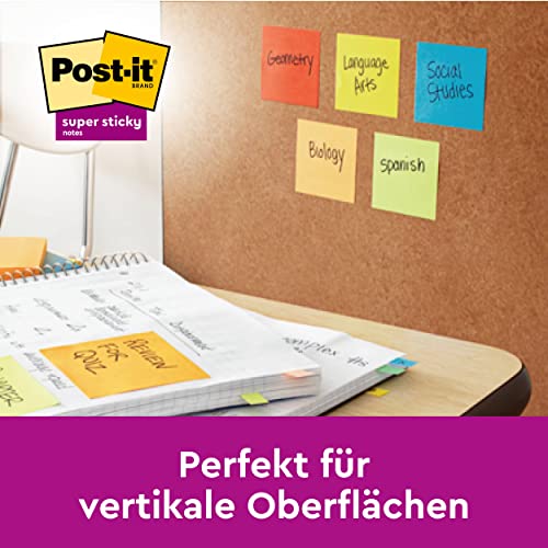 Post-It Confezione 5 Blocchetti 76X76Mm 5X90 Fogli Super Sticky Collezione Oasis Azzurro - 4