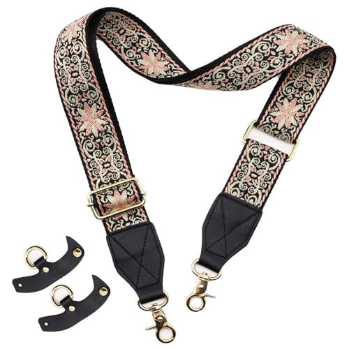 Image of LEMEDE Purse Strap Replacement Crossbody 1.5 inch Wide Shoulder Strap Adjustable Straps Handbag Strap Replacement Belts