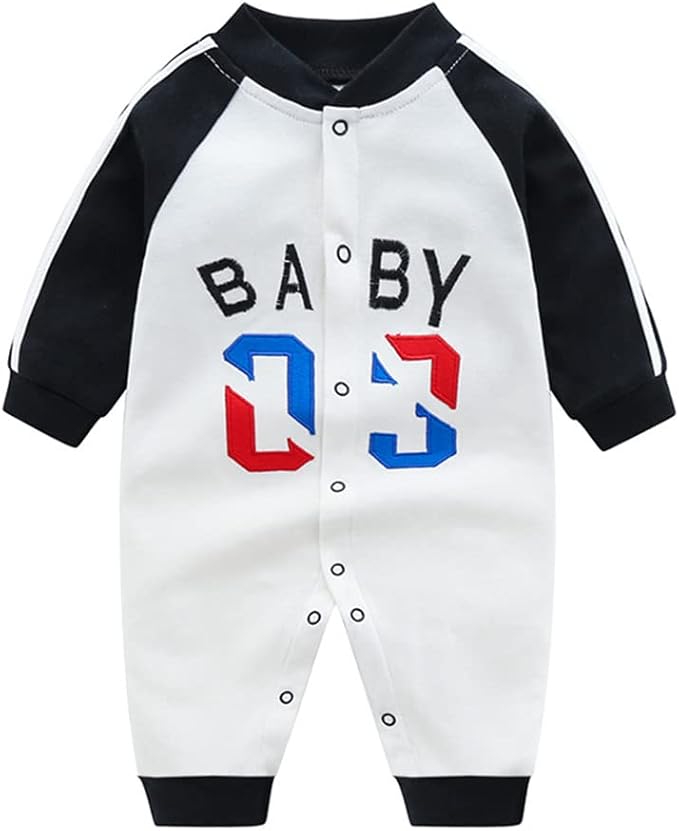 Amazon Co Jp ベビー服 ロンパース 長袖カバーオール 前開き 野球ユニフォーム 男の子 かわいい 赤ちゃん服 歩行服 人気 普段着 出産祝い 野球 プレゼント 服 ファッション小物