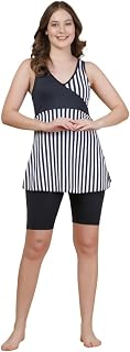 CUKOO Padded Striped Swimsuit Price In India