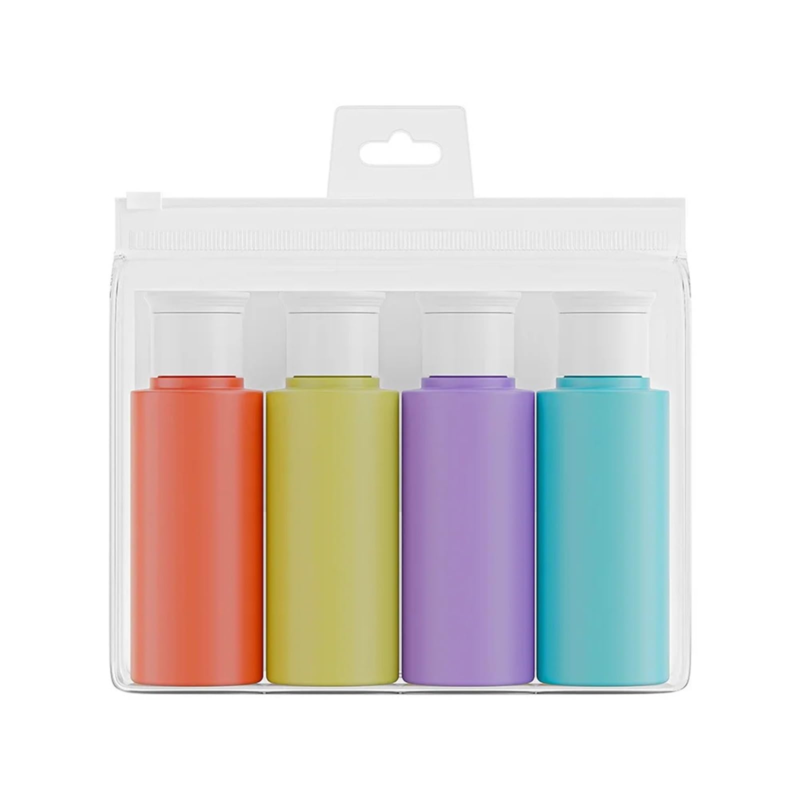 XIEHYA 4PCS 60ml Travel Bottles Leakproof Refillable For Shampoo Conditioner Lotion Portable Squeeze Tubes 60ml*4 For Toiletries
