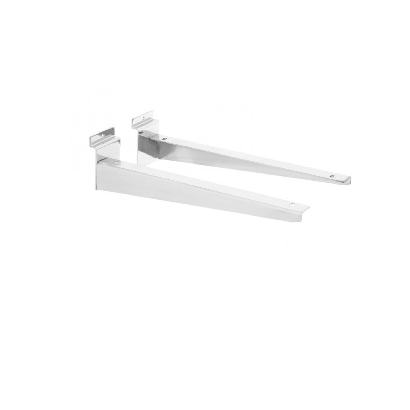 Complete Retail Solutions Ltd NEW 30cm SLATWALL WOODEN SHELF BRACKETS (pair) HEAVY DUTY FOR SHOP FITTINGS (3)