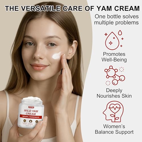 Image of ZIIDII Wild Yam Cream - Natural Balancing Cream for Women Soothing Support for Midlife Wellness, Deeply Nourish & Moisturize the Skin,4 oz