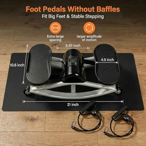 Image of Steppers for Exercise at Home, Rock Stepper, Side-to-Side Aerobic Step Machine with Digital Display & Anti-Slip Mat, Leg Glute Exercise Equipment for Home Office Apartment, 320 LBS Capacity