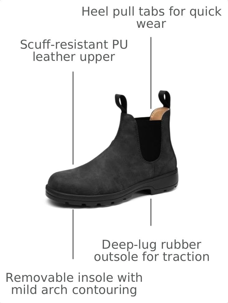 Rihero Men's Platform Heel Chelsea Boots (Various) - image 3