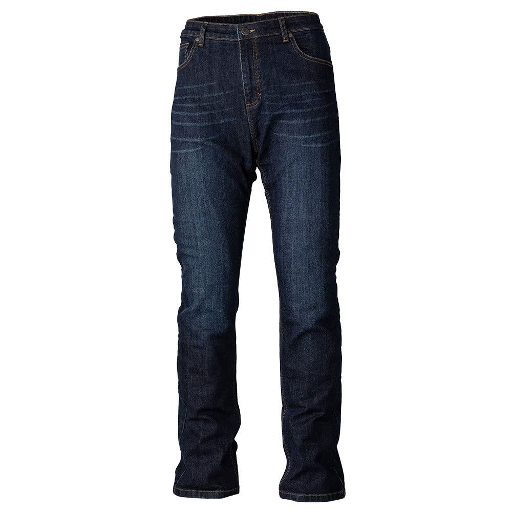 Rst Men's Dark Blue Denim X Kevlar® Straight Leg 2 Ce Textile Jean ( - 30)