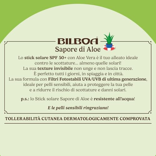 Bilboa Sapore di Aloe Stick crema abbronzante in stick con aloe vera SPF 50+ 10 ml - 4