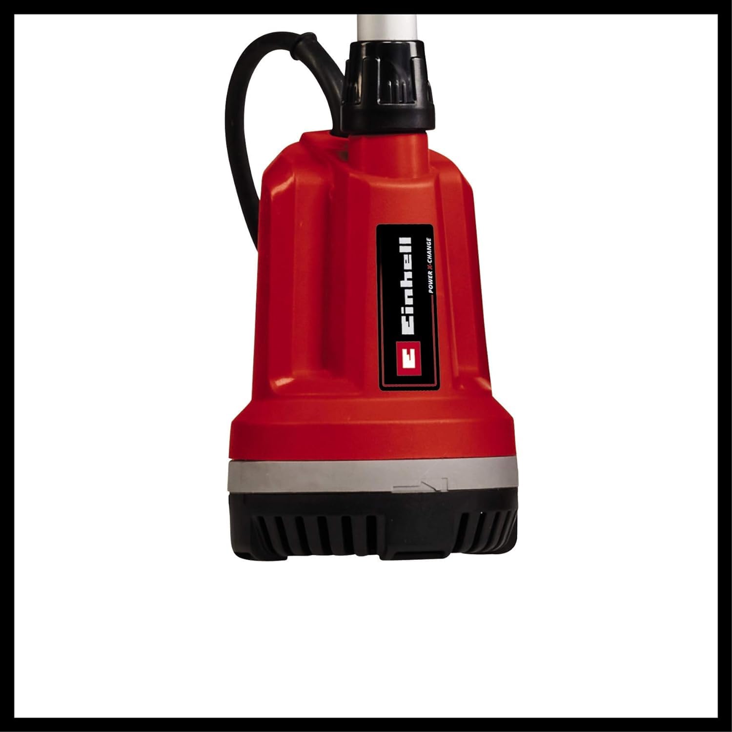 Einhell Pompe d’évacuation pour eaux claires sans fil GE-PP 18 RB Li-Solo Power X-Change (18 V, max. 2 bar, débit max. 3000 L/h, boîtier de batterie flexible) Livré sans Batterie ni Chargeur
