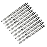 IIVVERR Three Straight Threaded Flute M2 x 0.2mm Taper Metric Tap 10pcs (Tres flautas roscadas rectas M2 x 0,2 mm Taper Métrica Tap 10pcs