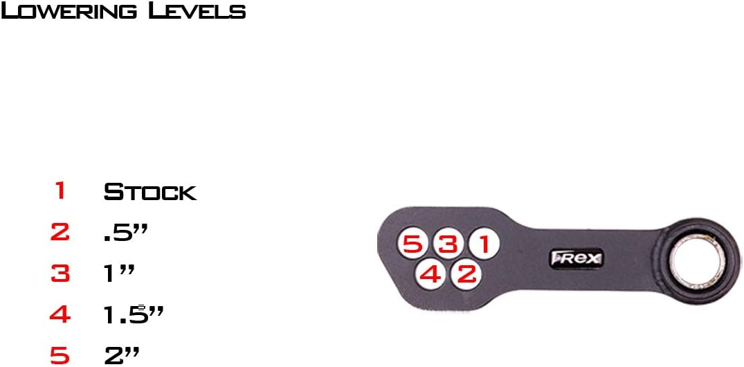 T-Rex Racing Adjustable Lowering Links for BMW 2008-2017 G650GS