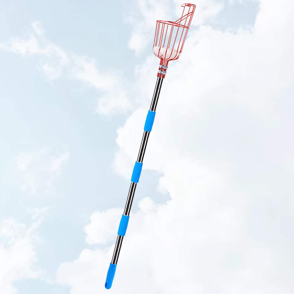 DOITOOL Raccoglifrutta Attrezzo per Frutta Dispositivo per Raccolta Frutta Asta in Acciaio Inox Raccoglifrutta Portatile Attrezzo da Giardino Sezioni