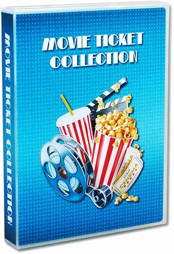 UniKeep® Movie Ticket Collection Case with Acid-Free Pages and Integrated Binder Rings (1.25 Inch Spine)