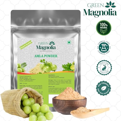 Image of Pure & Natural Amla Powder Indian Gooseberry Powder for Hair No Chemicals No Artificial Color For Hair Growth Strength & Shine (200gm)