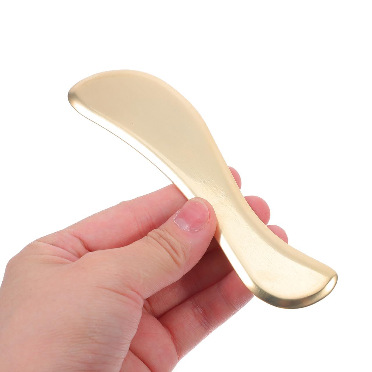 FRCOLOR 1 planche à gratter en acier inoxydable Guasha Guasha Planche de massage Grattoir Guasha Planche à gratter Planche Gua Sha Grattoir Planche à gratter en laiton Planche de massage pour le