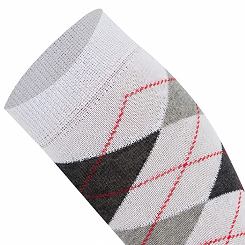 Mysocks Knee High Socks Long Golf Socks Colorful 2 Pairs Argyle Socks for Men Women4