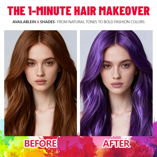 Spray Temporal para Cabello Color Púrpura 120ML miniatura 2