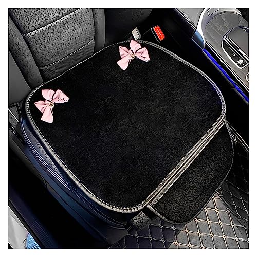 Housse de siège de voiture universelle en peluche courte | Tapis de siège avant pour quatre saisons