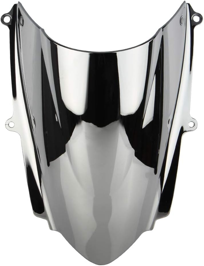 Cnamid5 Motorcycle Windproof Windshield Windproof Windscreen Extension Silver For Daytona 675 13-16