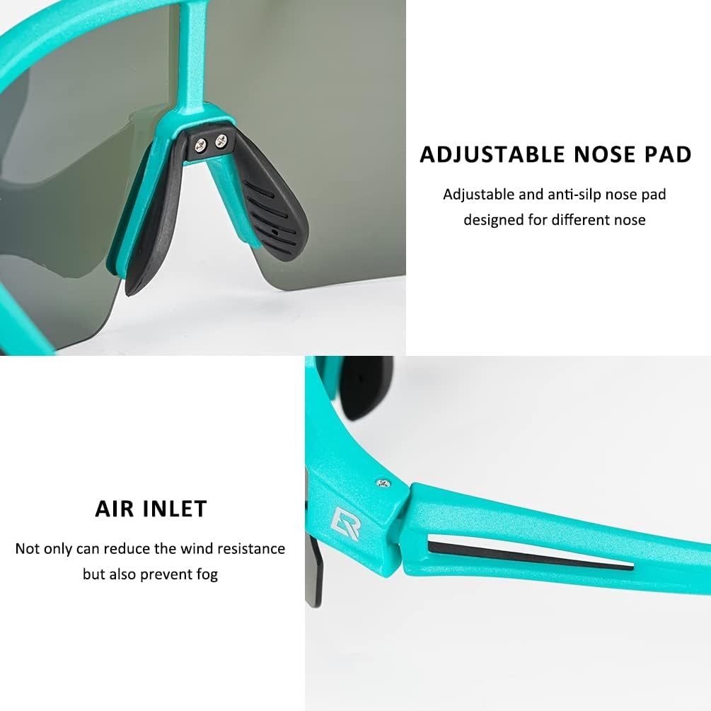 ROCKBROS Polarized Sunglasses for Men Women UV Protection Cycling Sunglasses Sport Glasses