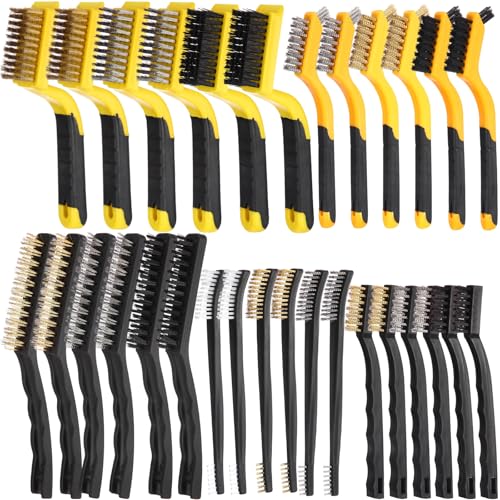 Brosses de nettoyage à poignée incurvée jaune et noire | Sumind