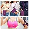 Pochette Telephone Portable Bandouliere Sac Bandoulière Portefeuille Avec Prise Casque Sacoche Telephone Portable Femmes Bandoulière Réglable Running Armbag (Violet) #5