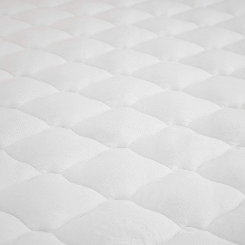 Cardinal & Crest Bamboo Overfilled Pillow Top Mattress Pad | Superb Temperature Regulation | Filled with 8 Pounds of Fiber Fill | Mattress Topper Made in The USA - Full XL Size