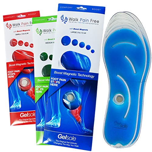 Semelles orthopédiques en gel technologie magnétique Boost pour un confort absolu du pied
