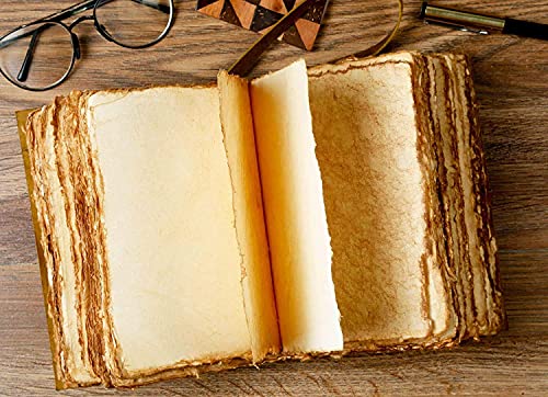 Image of ALCRAFT Leather Journal Notebook Customized Name /Date /Logo Personalized Customized Vintage Dairy Perfect for Hm or Her 6 X 4.5 Inches