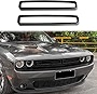 Voodonala for Challenger Front Grille Inserts for 2015-2022 Dodge Challenger Accessories, ABS Matte Black 2pcs