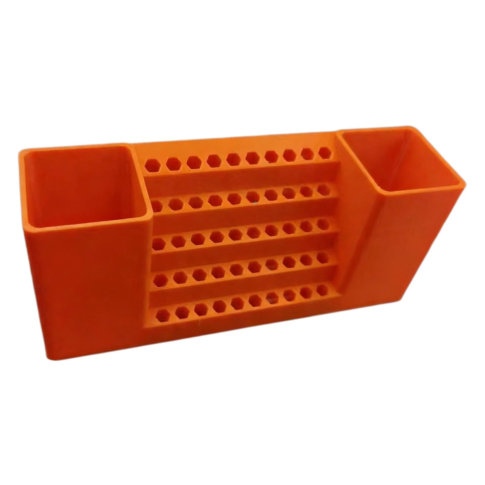 Hexes Bit Organizers Tool Box, 50 Hole Storage for Screwdriver and Driver Bits Hexes Bit Holder Organizers