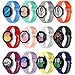 EnoYoo 12 Pack Band Compatible with Samsung Galaxy Watch 4 Bands 40mm 44mm/Watch 4 Classic, Galaxy Watch 5/Watch 5 Pro/Samsung Active 2 Bands, 20mm Soft Silicone Sport Strap Wristband for Women Men
