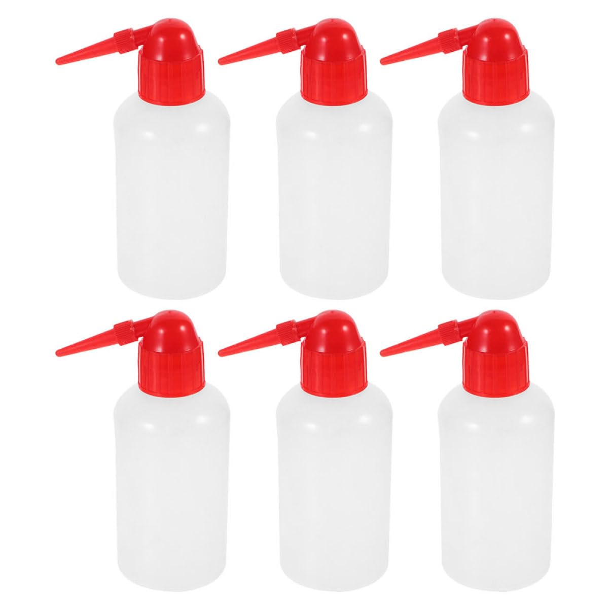 MAGICLULU Angled Spout Cleaning Bottles 6 Squeeze Bottles Accurate Water Measurement for Lab Home