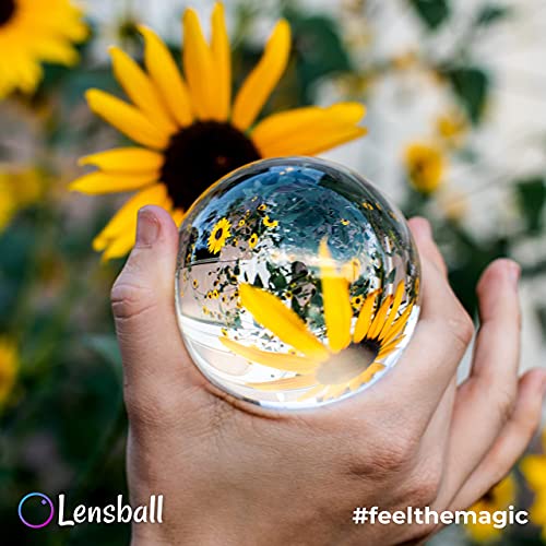 Image of LENSBALL Pro 80mm, K9 Crystal Ball Photography Sphere with Microfiber Bag
