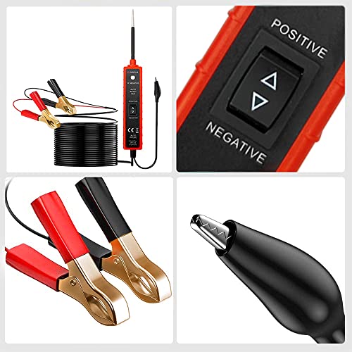 Muco Automotive Power Circuit Probe Tester 6-24V Automobile Power Circuit Diagnostic Tool Short Circuit Tester, Auto Electrical System Diagnostic Cable Table Identification Continuity Tester #TOP3