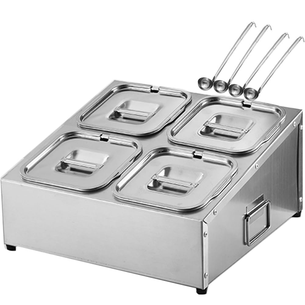 Zestaw stojaków na przyprawy ze stali nierdzewnej 304 – 8 patelni przyprawy do blatu 2-poziomowa półka do przechowywania do kuchni i restauracji, srebrny-C-37 x 36 x 19 cm/15 x 14 x 7 I
