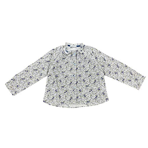 Camicia bimba de qualité supérieure en coton italien à fleurs Nana A72