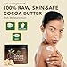 Cocoa Butter Raw Unrefined | Pure Ingredients | Body Moisturizer | Hydrate, Nourish & Soften Your Skin | Restore & Repair | Body Butter for Women & Men, All Skin Types 8 oz