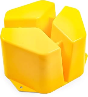 Camco Yellow Stabilizer Jack Support - Provides a Sturdy, Durable Surface for Stabilizer Jacks | Offers 7" of Lift| Constructed with Durable UV Resistant Material - (44424)